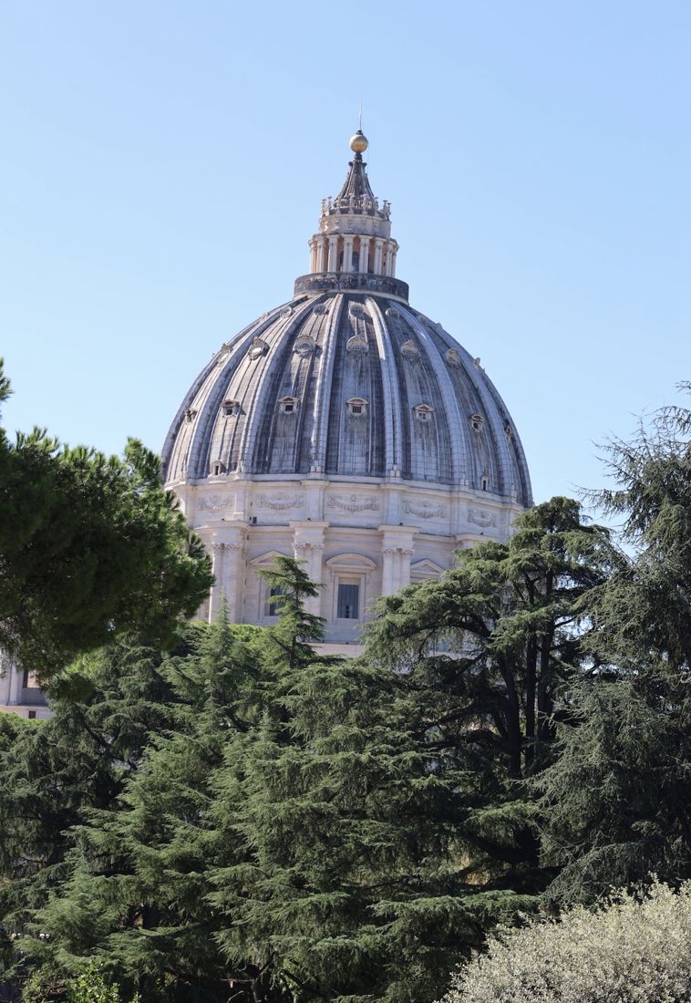 La cupola di San Pietro, sopra la piazza dell'udienza